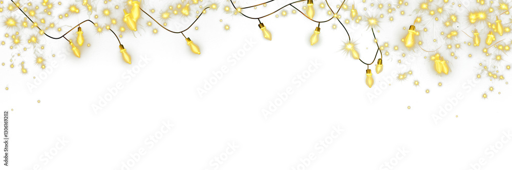 Fototapeta premium PNG Lights and stars decoration atmosphere background.