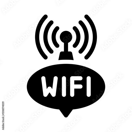 wireless glyph icon