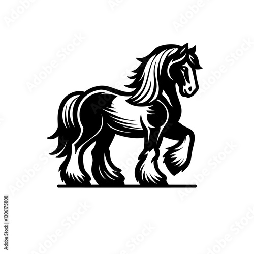 Photos black shire horsea