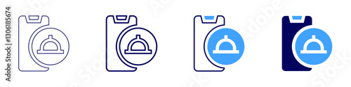 Food supply icon in 4 different styles. Thin Line, Line, Bold Line, Duotone. Duotone style. Editable stroke