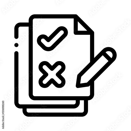 task assignment line icon