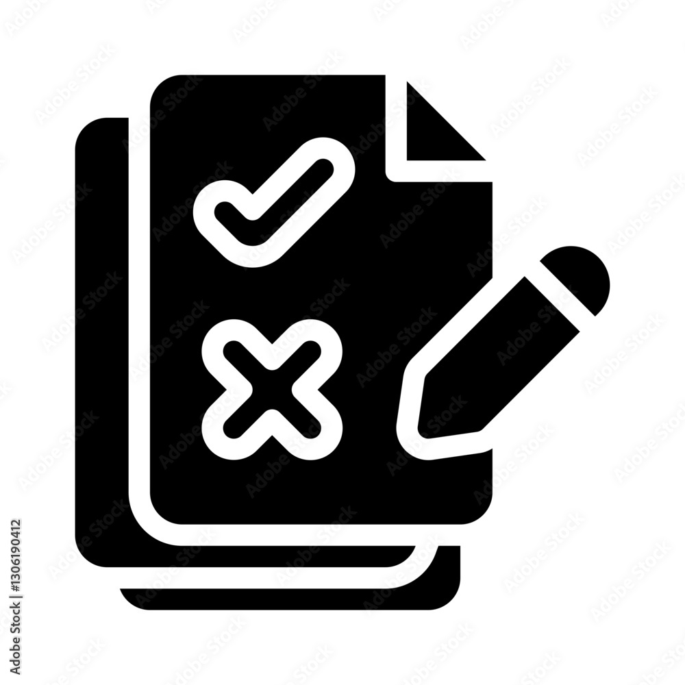 task assignment glyph icon task assignment glyph icon