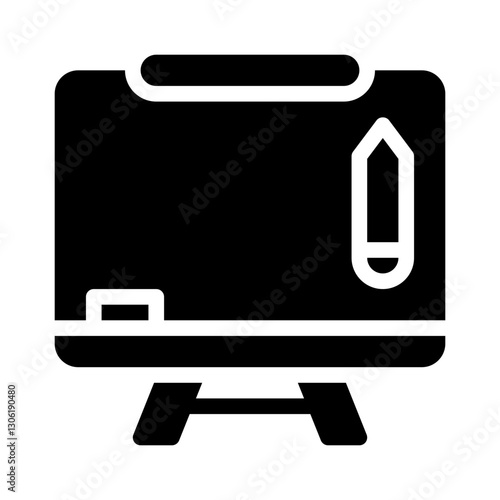 whiteboard glyph icon