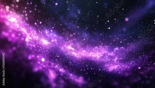 Wallpaper Mural Beautiful cosmic backdrop with dazzling stars, swirling purple dust, and vibrant light particles creating an ethereal and dreamy universe scenery Torontodigital.ca