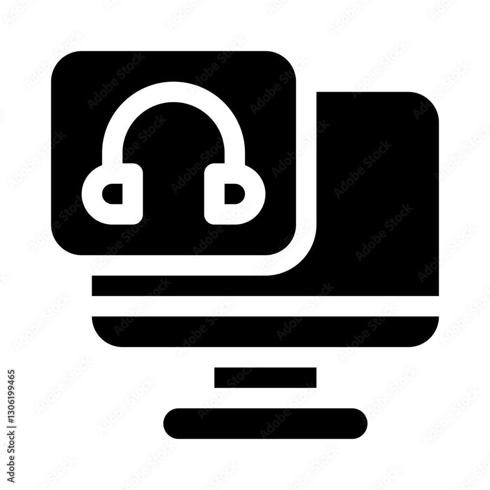 remote support glyph icon remote support glyph icon