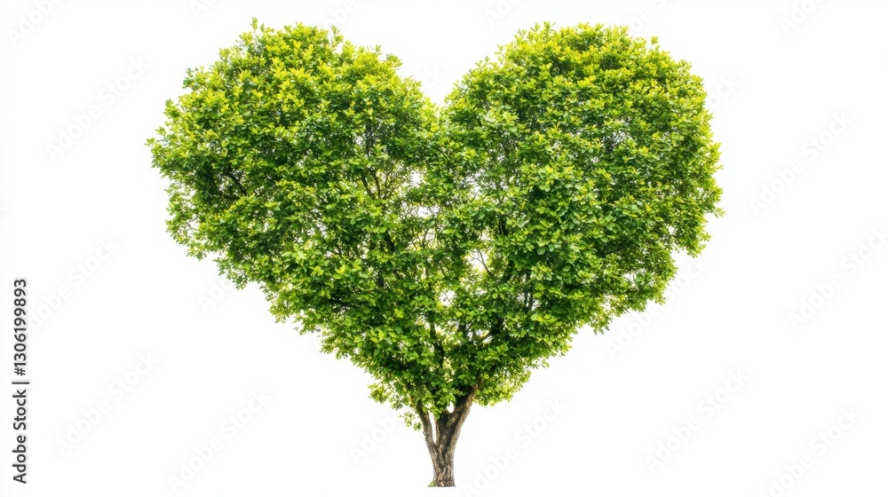 Heart-Shaped Tree Icon Symbolizing Love and Nature's Beauty Heart-Shaped Tree Icon Symbolizing Love and Nature's Beauty