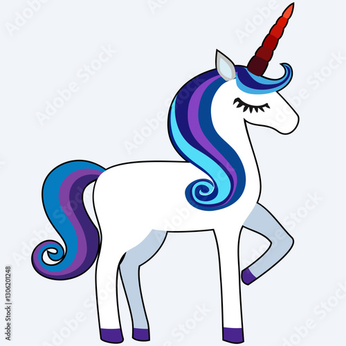 unicorn, horse vector illustration