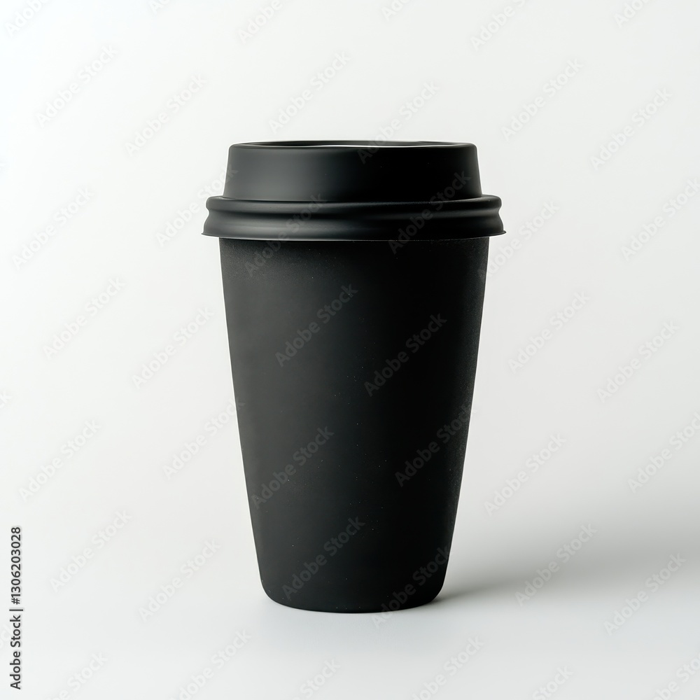 Reusable black coffee cup with silicone lid ideal for sustainable coffee enjoyment Reusable black coffee cup with silicone lid ideal for sustainable coffee enjoyment