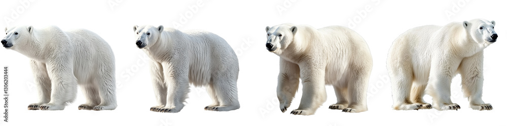 set of A white polar bear, full body, a polar bear full body, a white polar bear full body, a white polar bear with full body in the snow, a polar bear, on a transparent backgrounds set of A white polar bear, full body, a polar bear full body, a white polar bear full body, a white polar bear with full body in the snow, a polar bear, on a transparent backgrounds