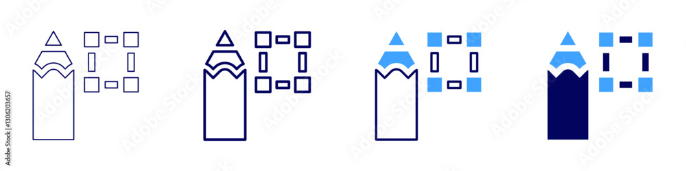 Design experience icon in 4 different styles. Thin Line, Line, Bold Line, Duotone. Duotone style. Editable stroke Design experience icon in 4 different styles. Thin Line, Line, Bold Line, Duotone. Duotone style. Editable stroke