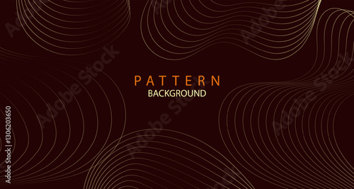 Pattern abstract dark gold background, business technology digital communication template, ai artificial intelligence creative illustration element, banner poster cover pattern graphic vector.
