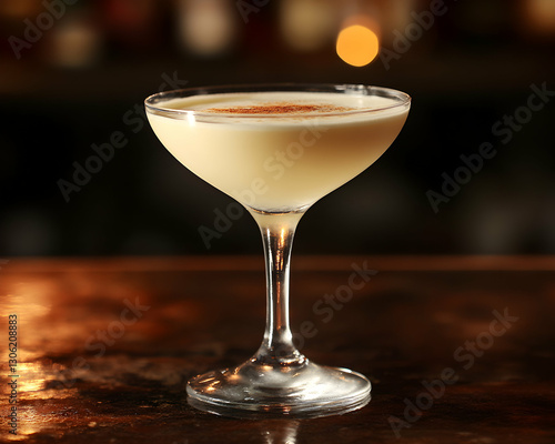 Wallpaper Mural Elegant glass of Haitian Kremas drink garnished with cinnamon powder Torontodigital.ca