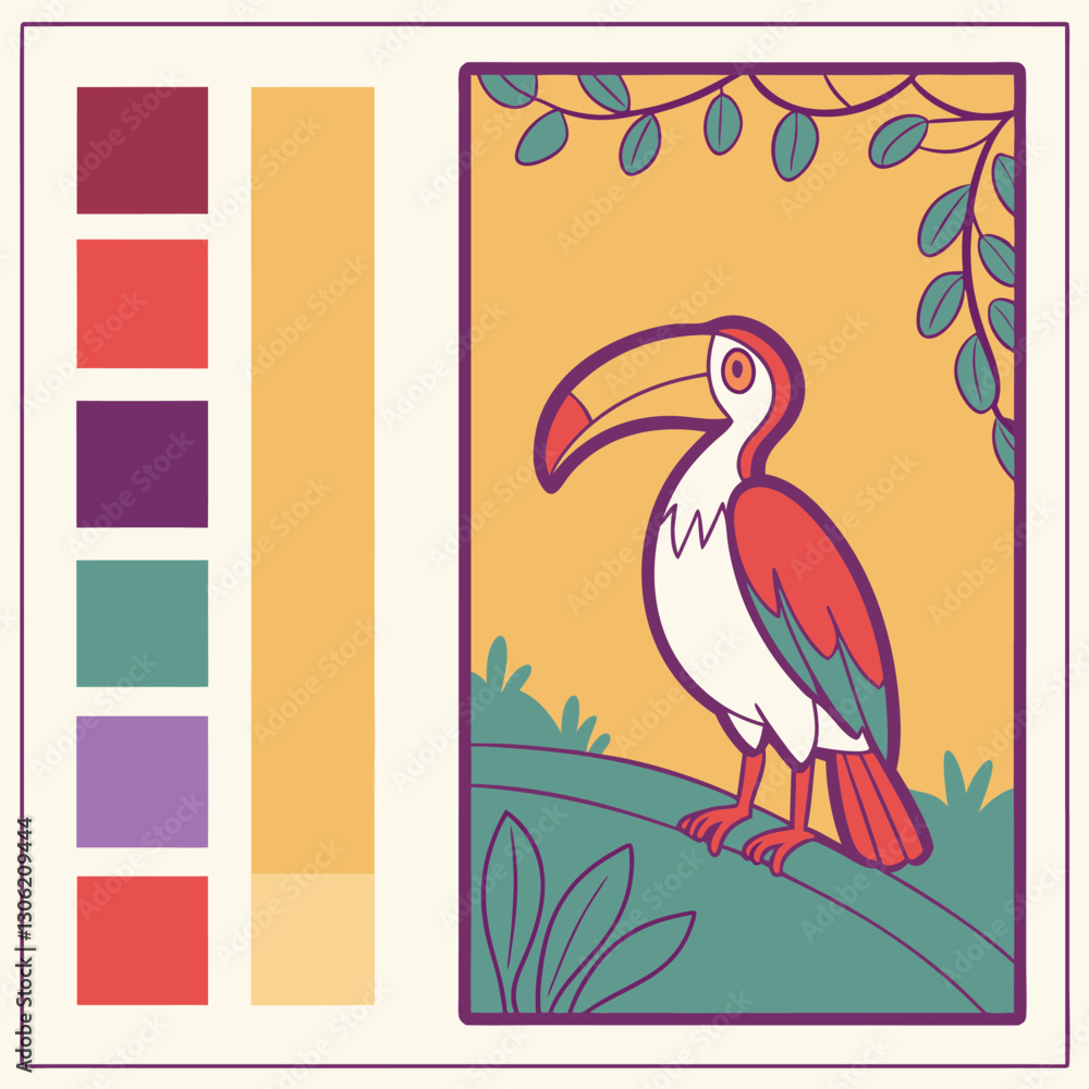 Obraz premium color palette, different color