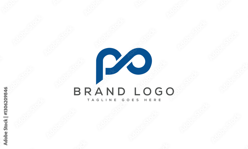 letter PO logo design vector template design for brand. letter PO logo design vector template design for brand.