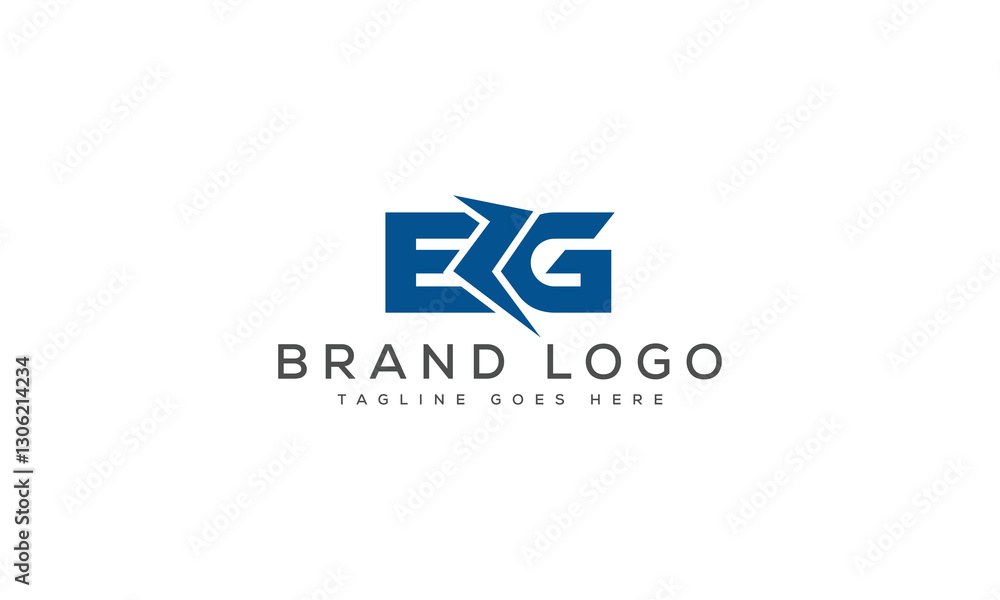 Fototapeta premium letter EG logo design vector template design for brand.