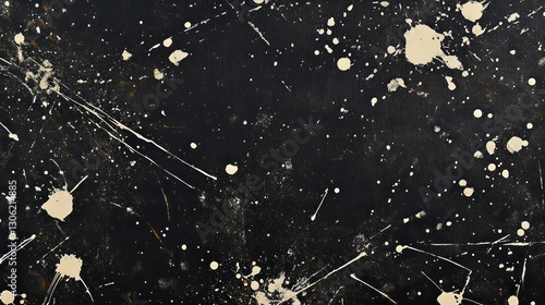 Abstract Splashes of Paint on Dark Background