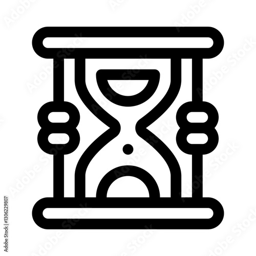 productivity timer line icon