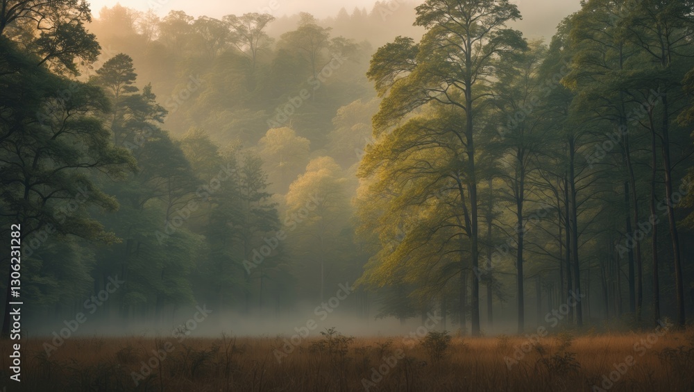 Obraz premium Isolated Forest Scene. Image suitable for creative edits, banners, or posters.