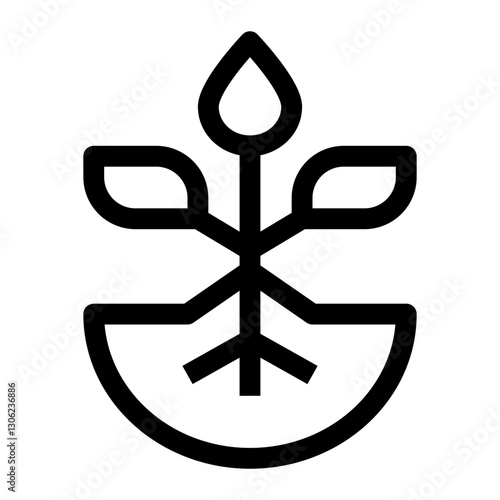 agriculture thin icon