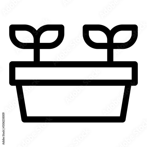 agriculture thin icon