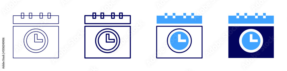 Whiteboard planner icon in 4 different styles. Thin Line, Line, Bold Line, Duotone. Duotone style. Editable stroke Whiteboard planner icon in 4 different styles. Thin Line, Line, Bold Line, Duotone. Duotone style. Editable stroke