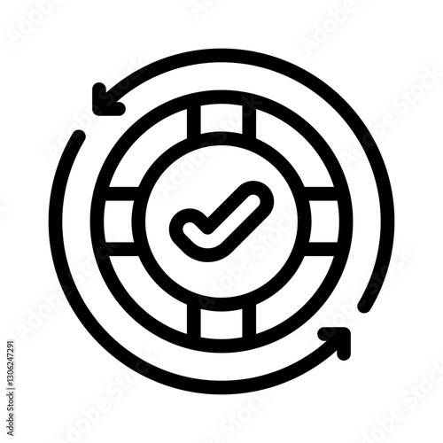 checkmark line icon