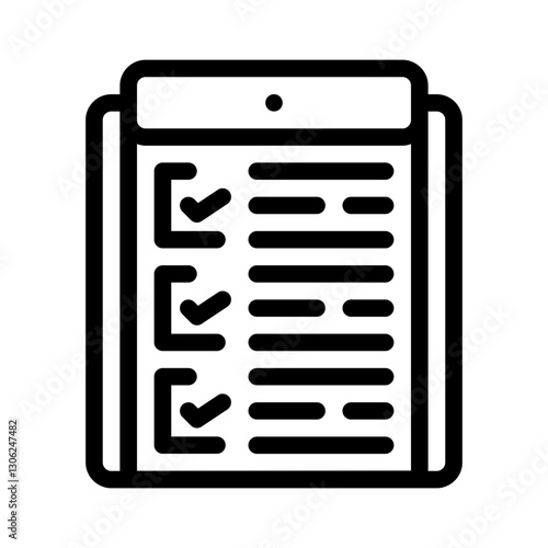 task list line icon