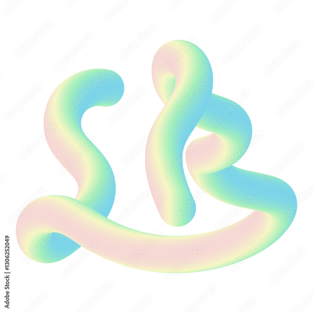 Naklejka premium Abstract Gradient Spiral