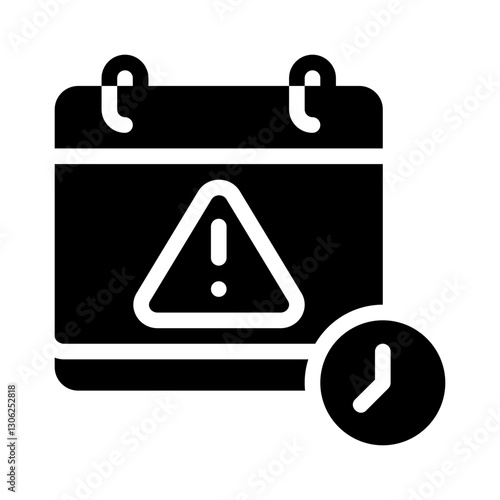 deadline glyph icon