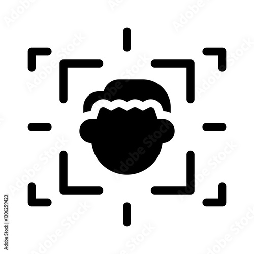 productivity metrics glyph icon