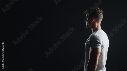 Man in Silhouette: A muscul...