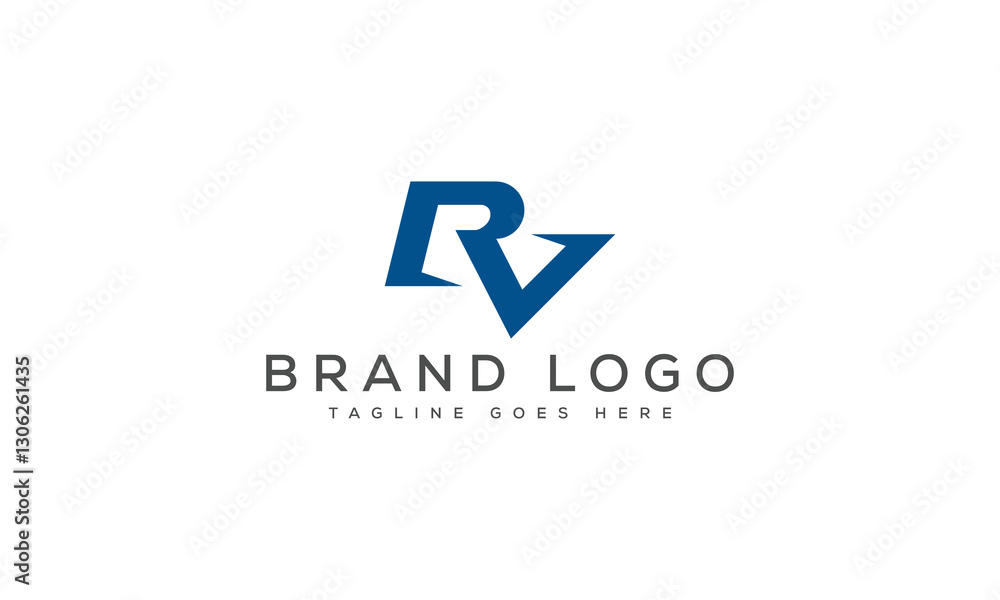 Creative RV logo for Branding and Startups. Creative RV logo for Branding and Startups.
