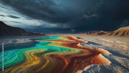 Vibrant Mineral Colors of Death Valley's Artist's Palette