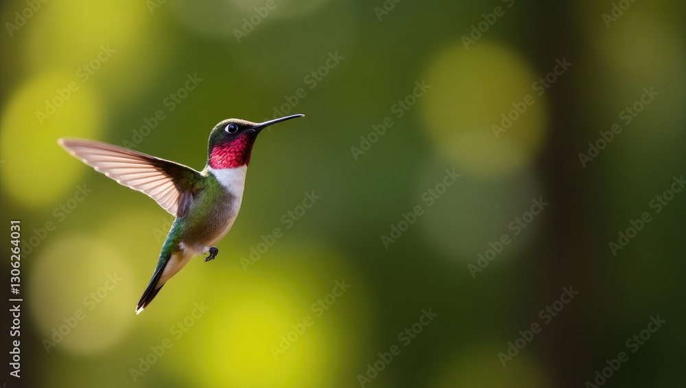 Fototapeta premium Anna's Hummingbird in San Francisco's Golden Gate Park.