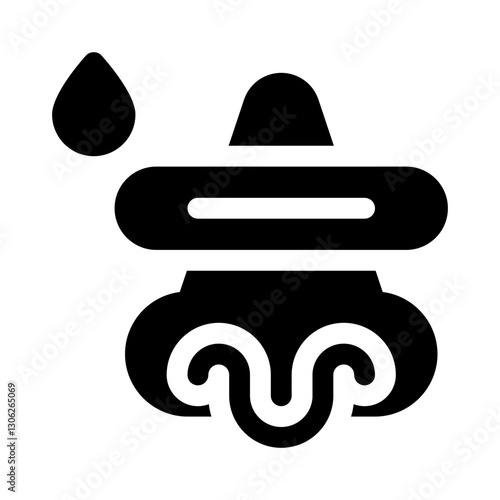 bandaged nose glyph icon