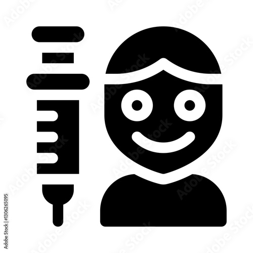 botox injection glyph icon