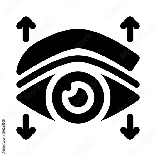 eyelid surgery glyph icon