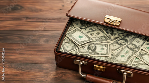 Briefcase Overflowing with ...