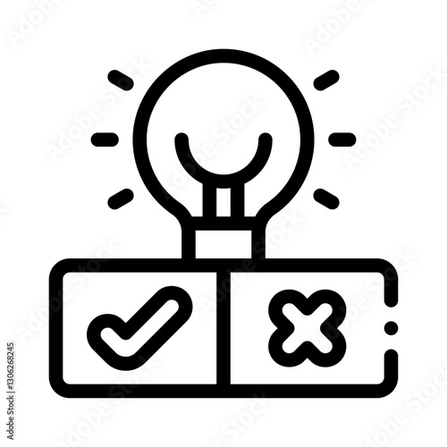 quiz line icon