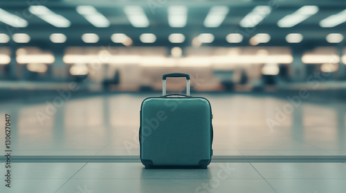 Airport Travel: A teal suit...