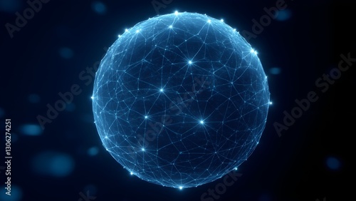 Glowing blue plasma sphere evokes alien planet energy