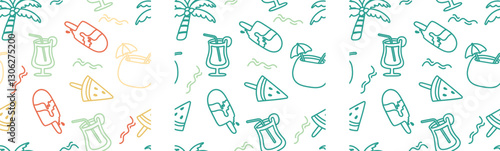 seamless summer pattern