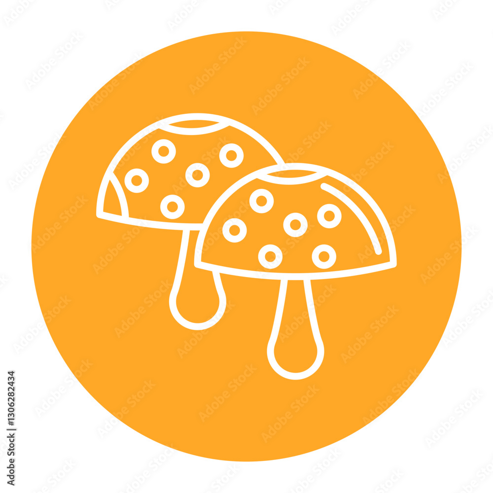Mushrooms Icon Mushrooms Icon