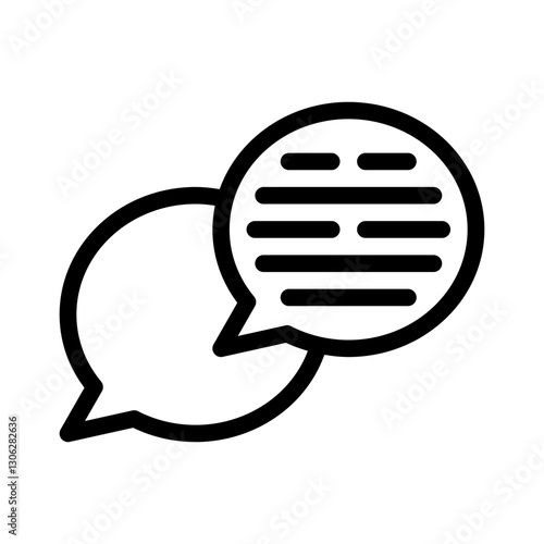 online community line icon