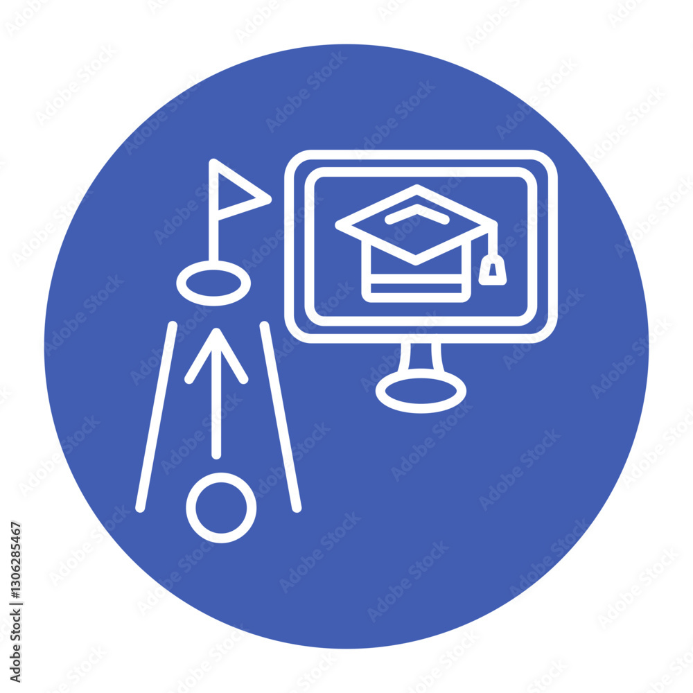 Approach Course Icon Approach Course Icon