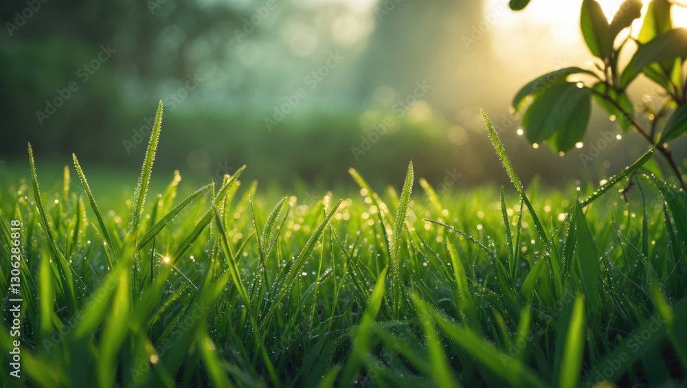 lush lawn in a garden showcasing its texture lush lawn in a garden showcasing its texture