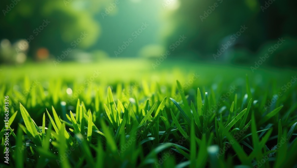 Fototapeta premium lush green grass as a scenery