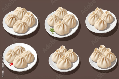PNG Dumpling food white background xiaolongbao.