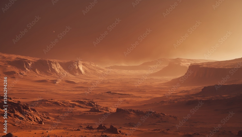 Naklejka premium Mars Landscape