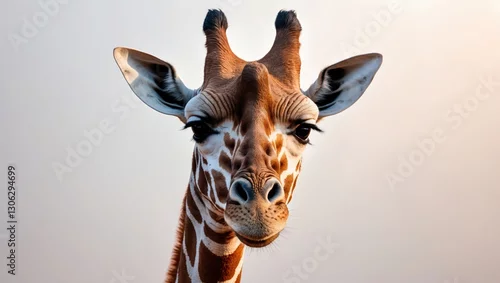 Obraz Headshot of a Giraffe (Giraffa camelopardalis)